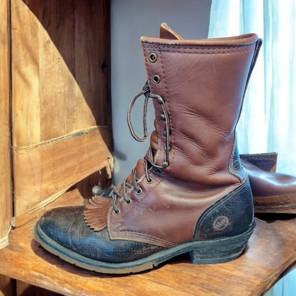 Amputee** Double H AG7 Packer Cowboy LEFT Boot Only size 11 Western
